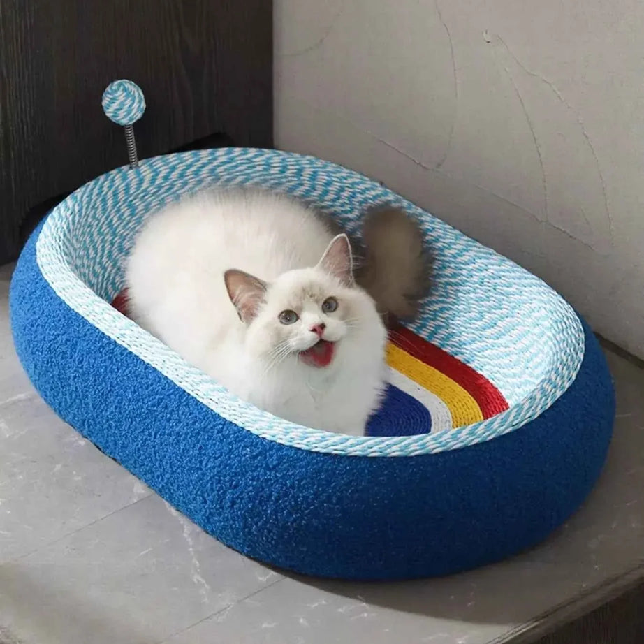 Cat Scratcher Bed - Wear-Resistant Sisal