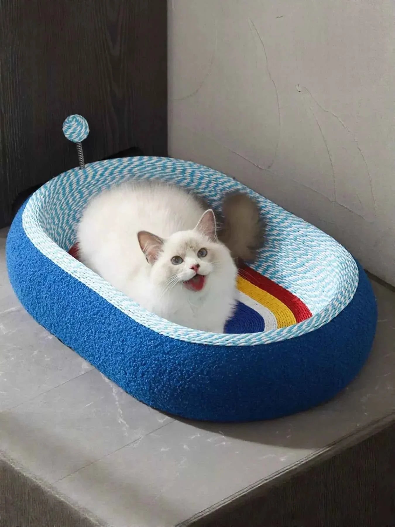 Cat Scratcher Bed - Wear-Resistant Sisal