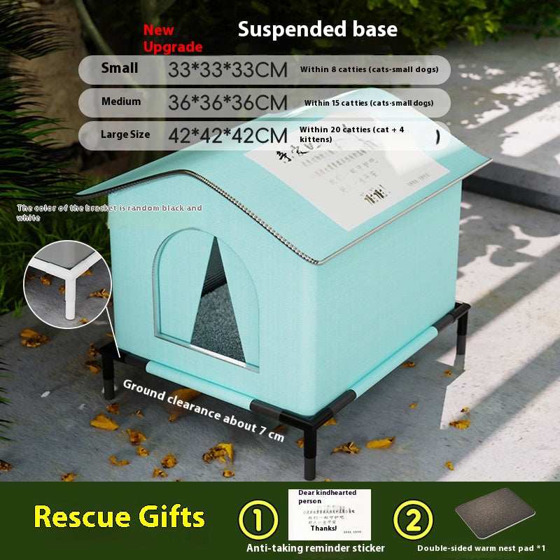 Waterproof Love Stray Cat Nest - Warm Shelter