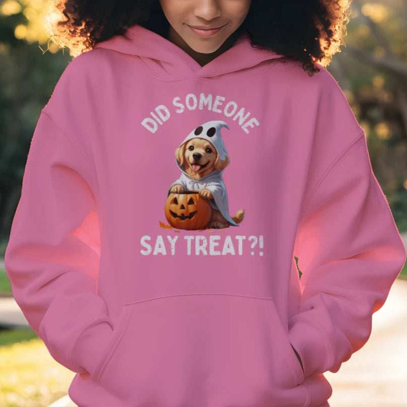 Did Someone Say Treats Hoodie Sweatshirt - Funny Dog Parent Pet Lover Hoodie