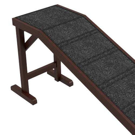 PawHut Dog Ramp for Bed - Non-Slip Carpet Pet Ramp