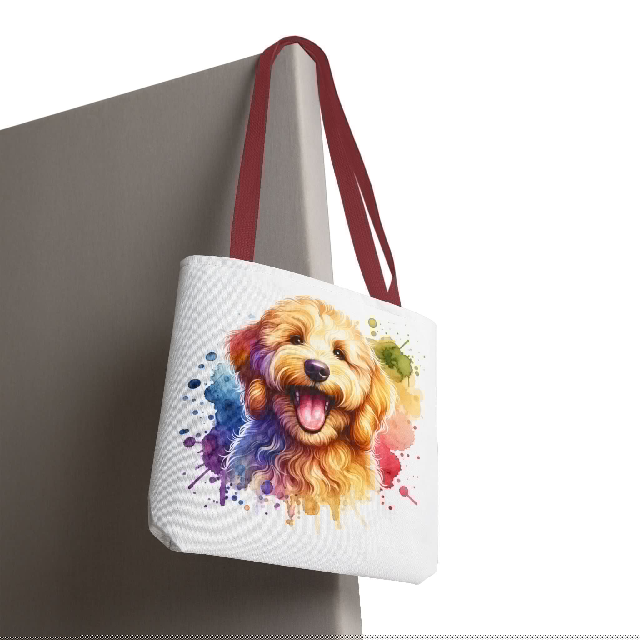 Colorful Goldendoodle Dog Lover Tote Bag - Fun Pet Art for All Occasions