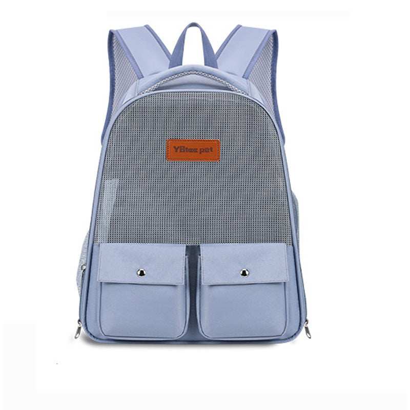 Pastel Color Breathable Large Capacity Foldable Pet Bag Backpack