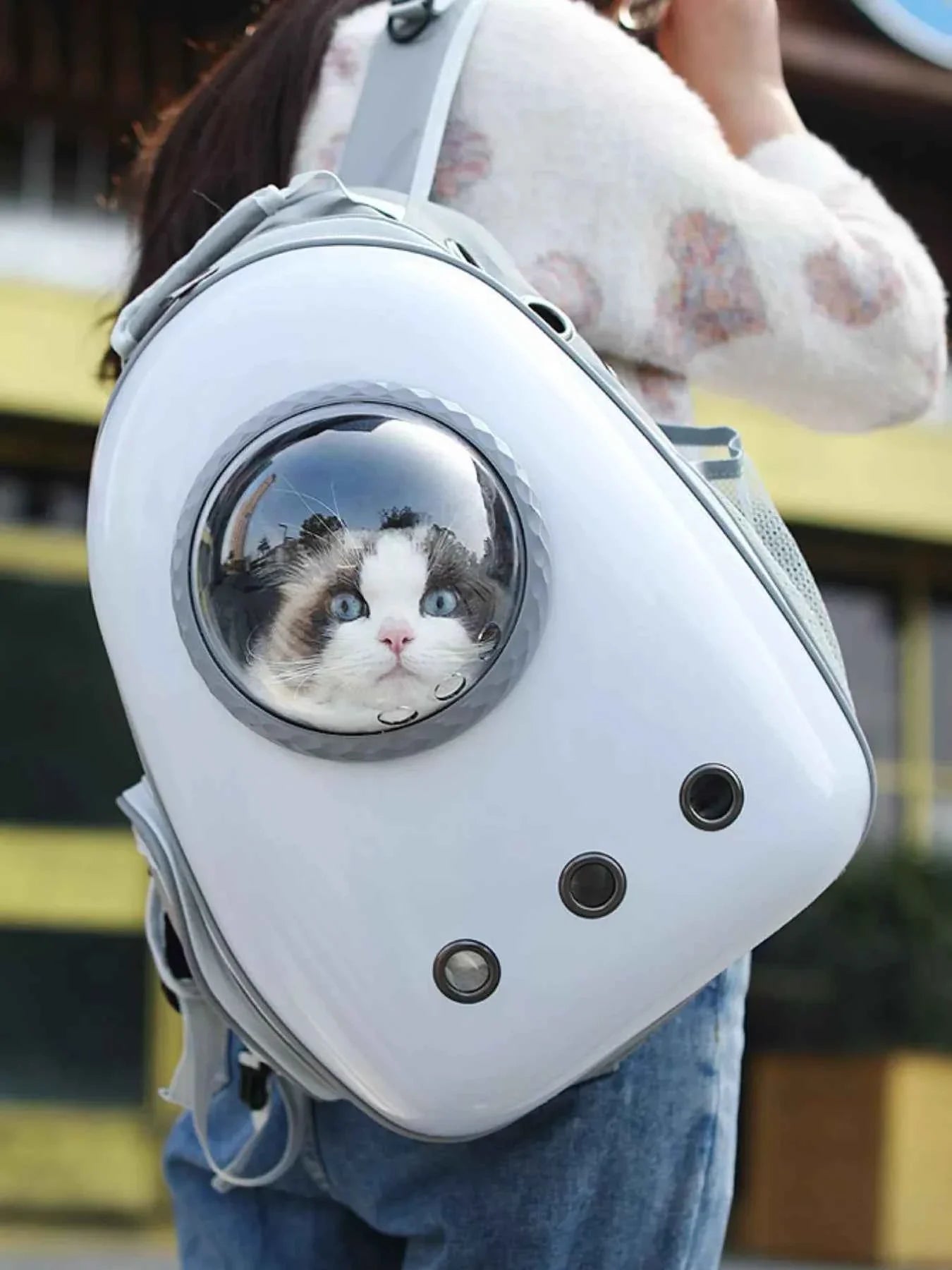 Pet Carrier Backpack - Space Capsule Transparent Bubble