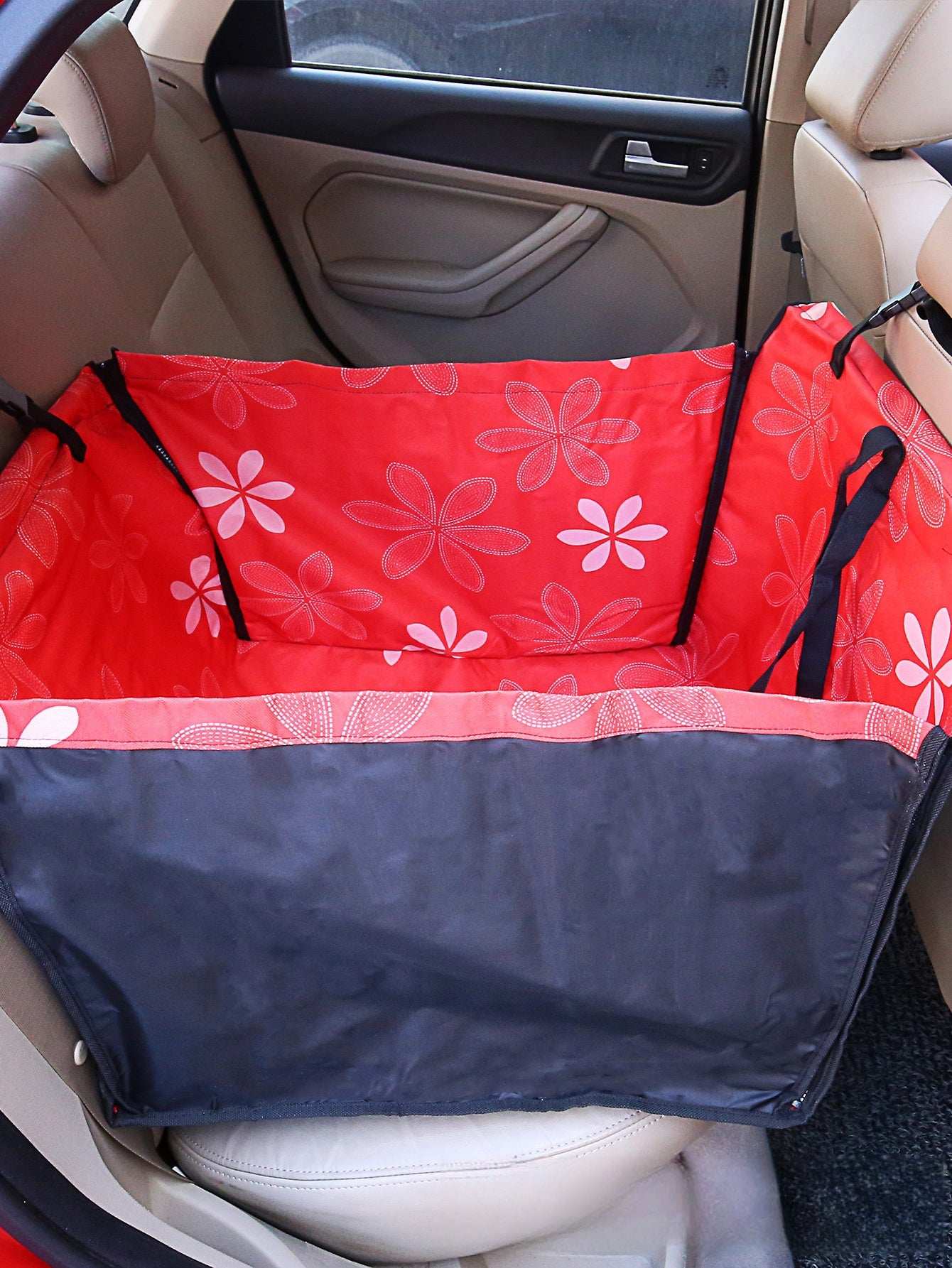 Waterproof Pet Rear Printed Double Layer Car Protection Mat
