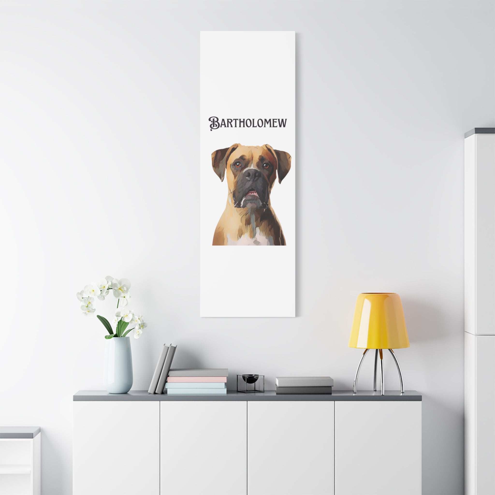 PAW-sonalized White Canvas Print | Upload Photo~Choose size