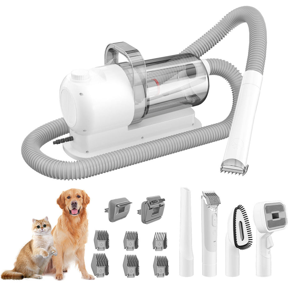 Pet Grooming Vacuum Clipper All-in-One - Suction Hair Care Kit