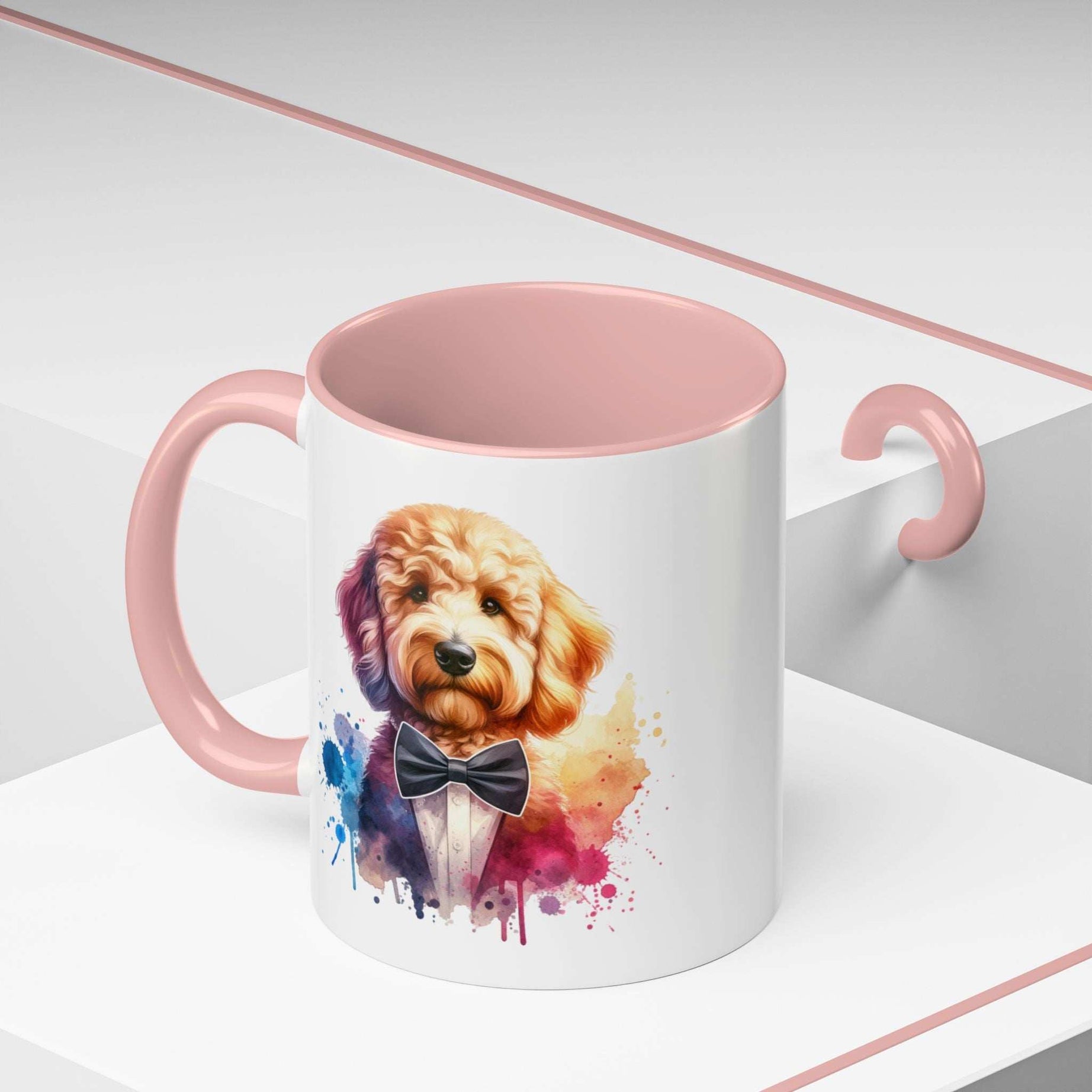 Watercolor Dog Lover Coffee Mug - 11oz & 15oz Accent Mugs for Pet Owners