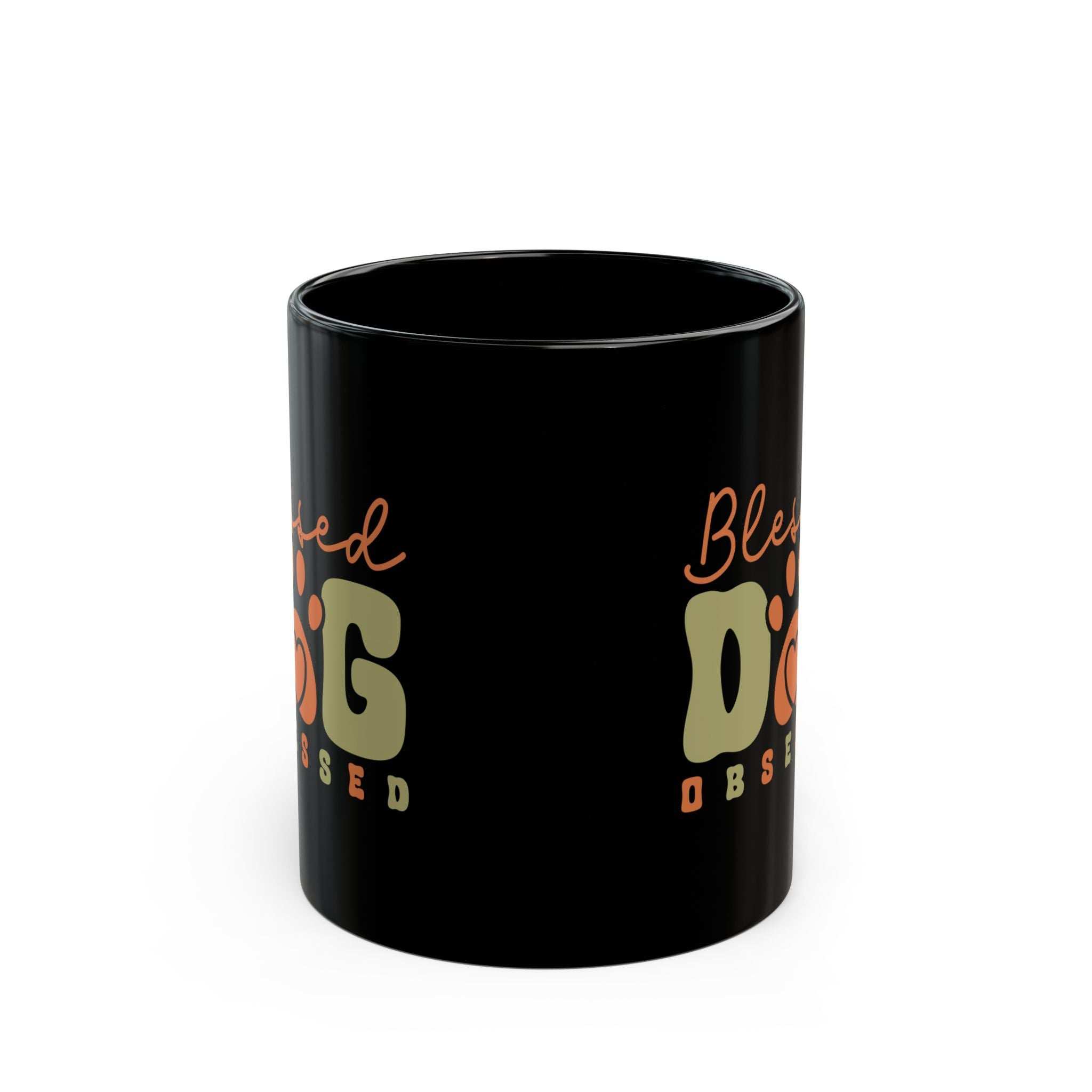 Blessed Dog Obsessed Black Mug - Perfect Gift for Dog Lovers