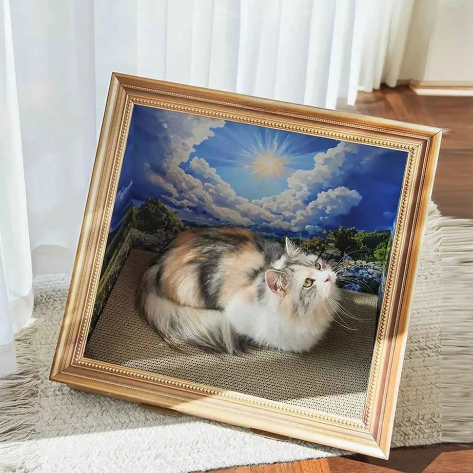 Cat Scratcher Nest - Unique Artistic Frame Look