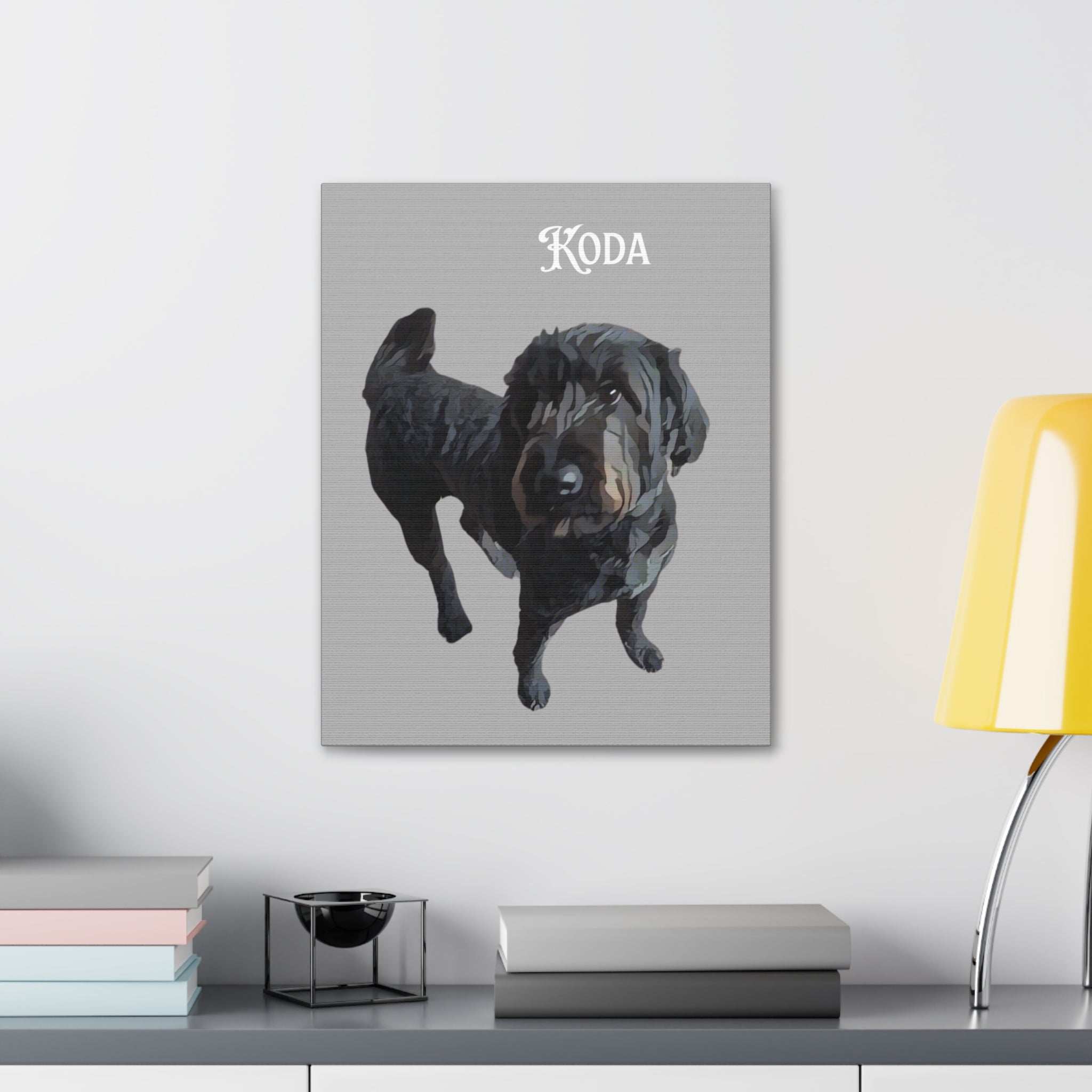 PAW-sonalized Light Grey Canvas Print | Upload Photo~Choose size