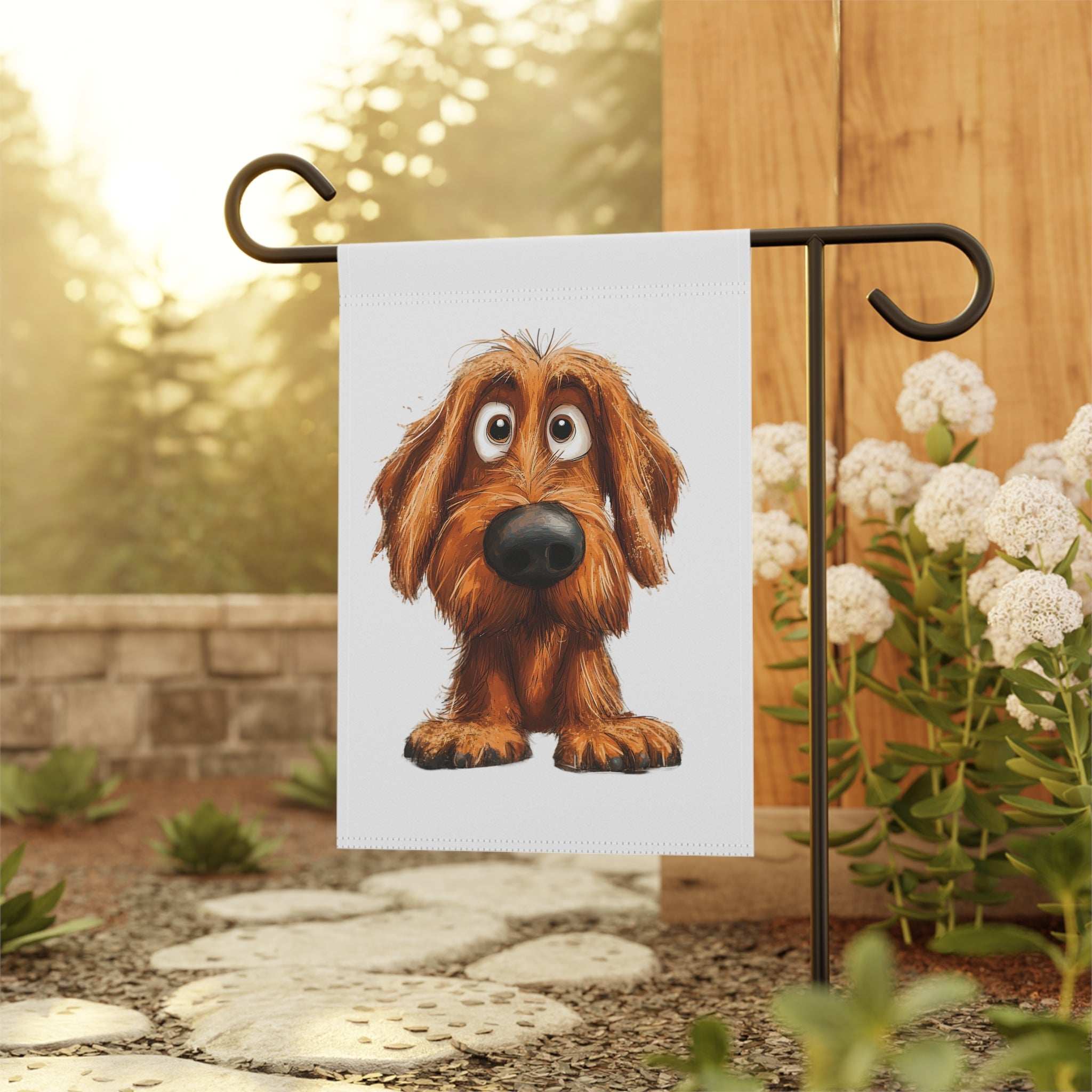 Playful Dog Garden Banner | Cute Pet Decor for Home & Garden
