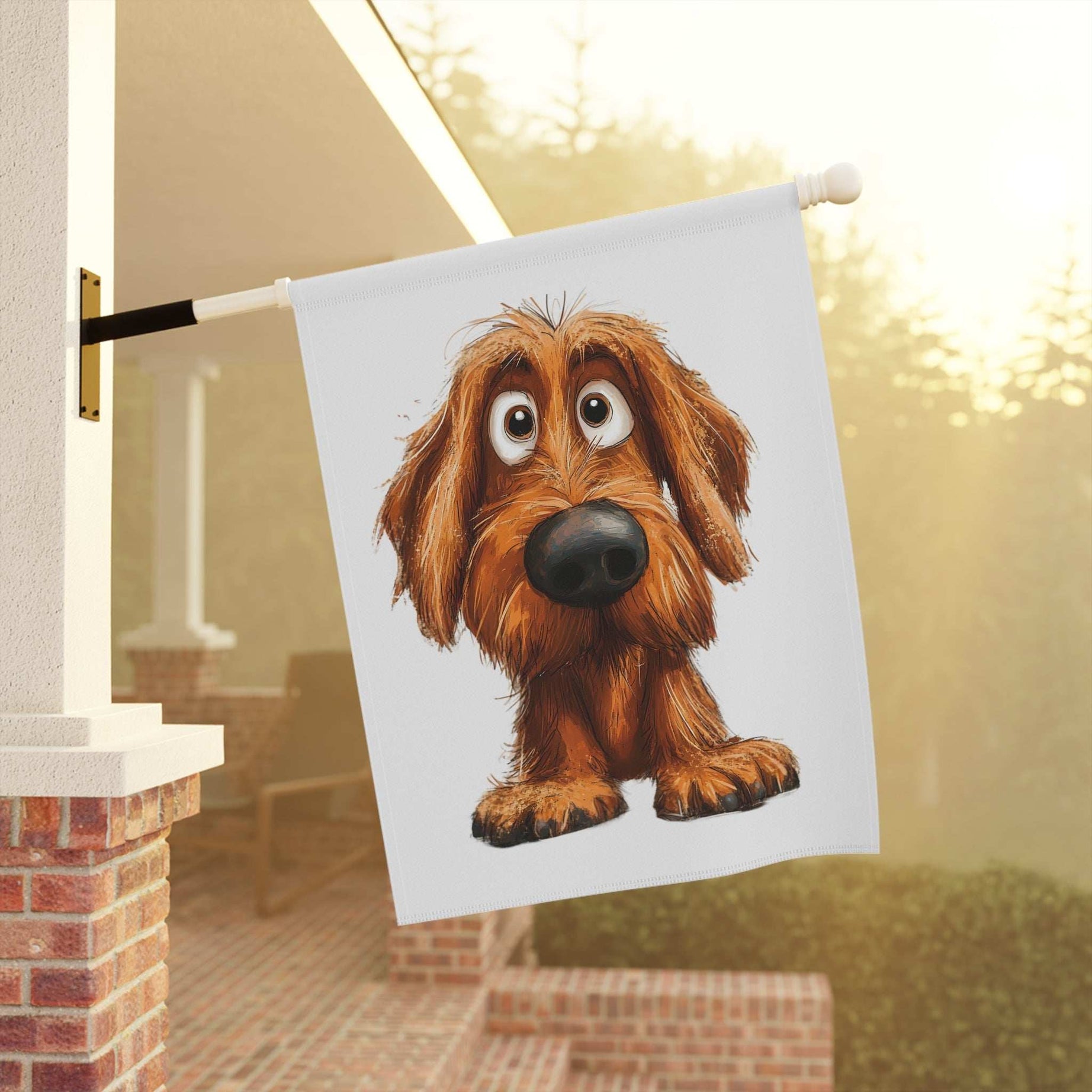 Playful Dog Garden Banner | Cute Pet Decor for Home & Garden