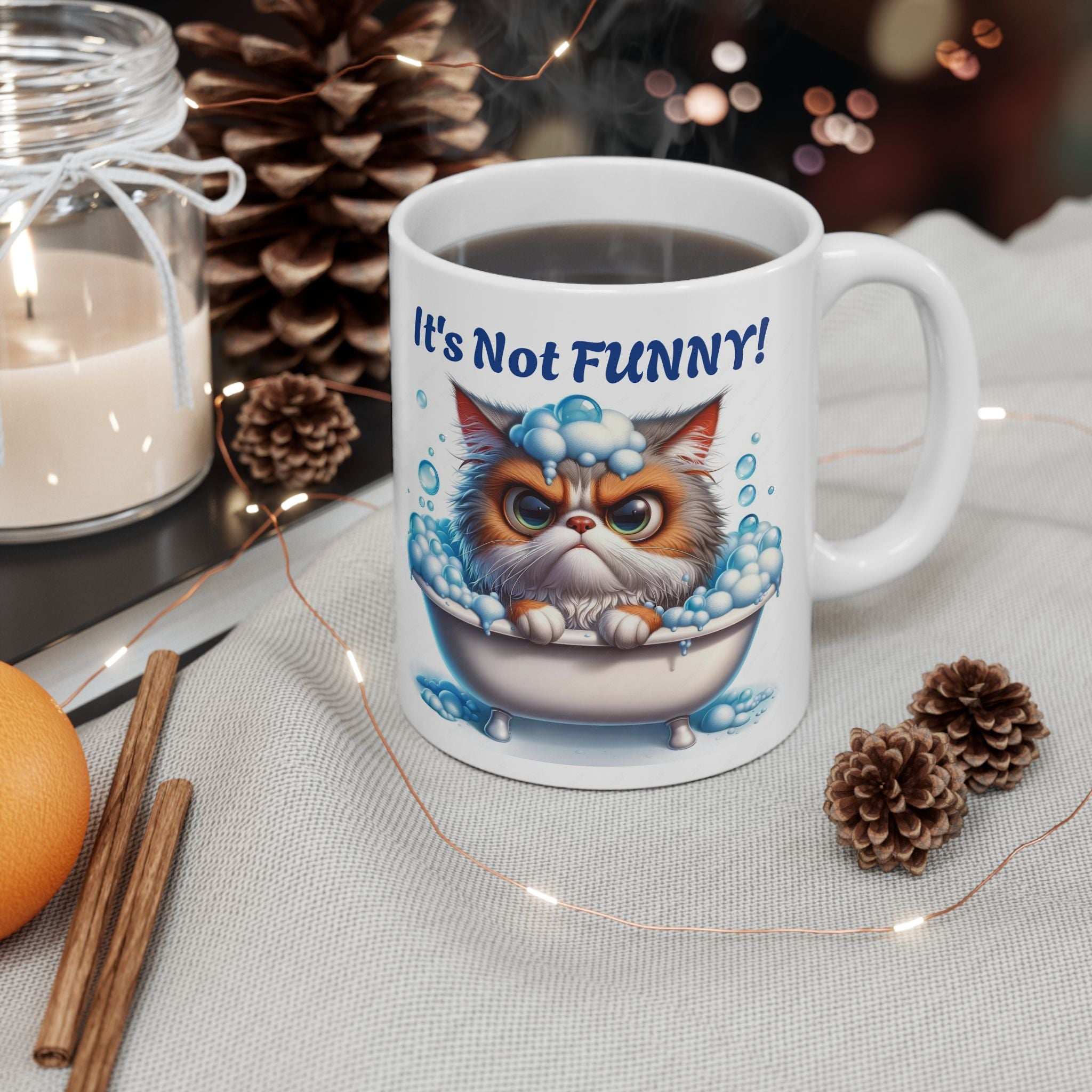 Funny Cat Ceramic Mug - Perfect Gift for Cat Lovers