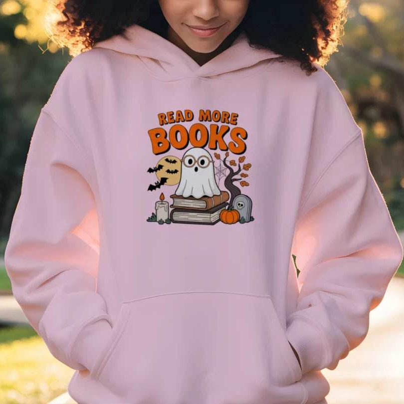Halloween Cute Ghost Read More Books Hoodie Sweatshirt