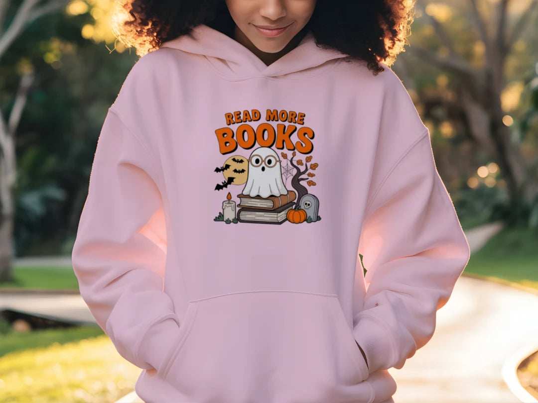 Halloween Cute Ghost Read More Books Hoodie Sweatshirt