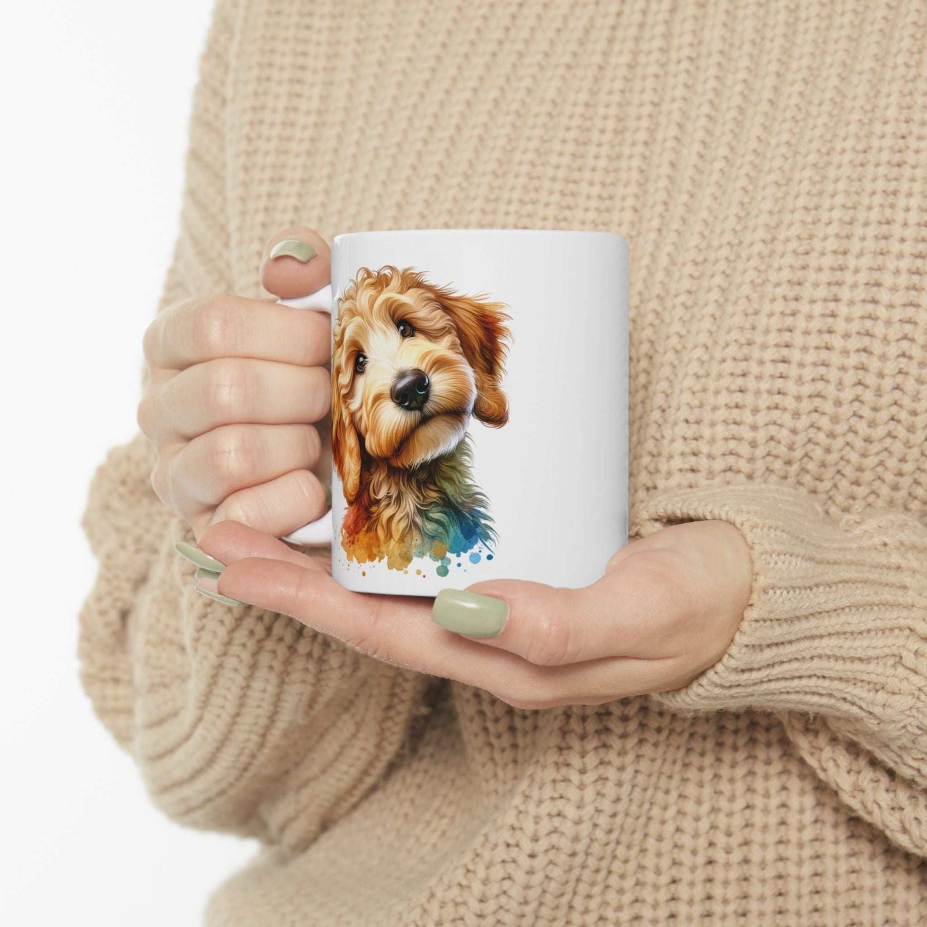 Cute Goldendoodle Dog Lovers Ceramic Mug - 11oz & 15oz - Perfect Gift for Doodle Owners