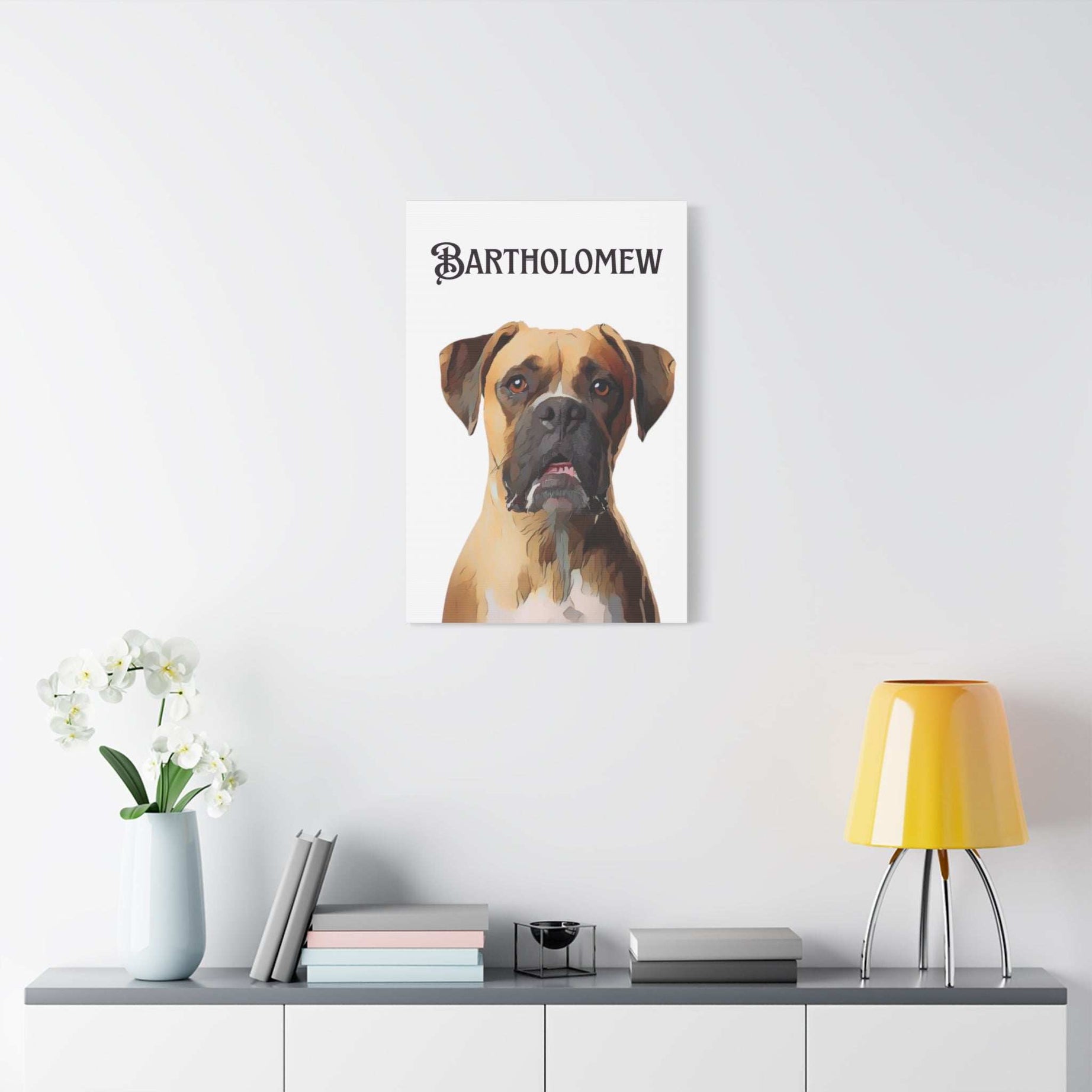 PAW-sonalized White Canvas Print | Upload Photo~Choose size