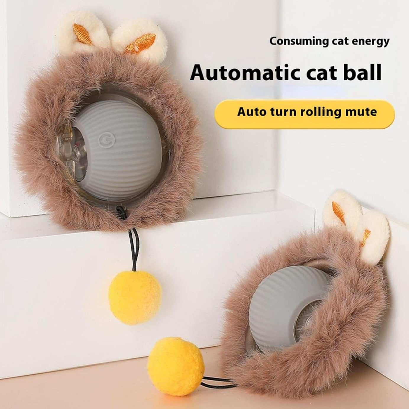 Smart Interactive Rolling Ball - Automatic Pet Toy for Cats & Dogs