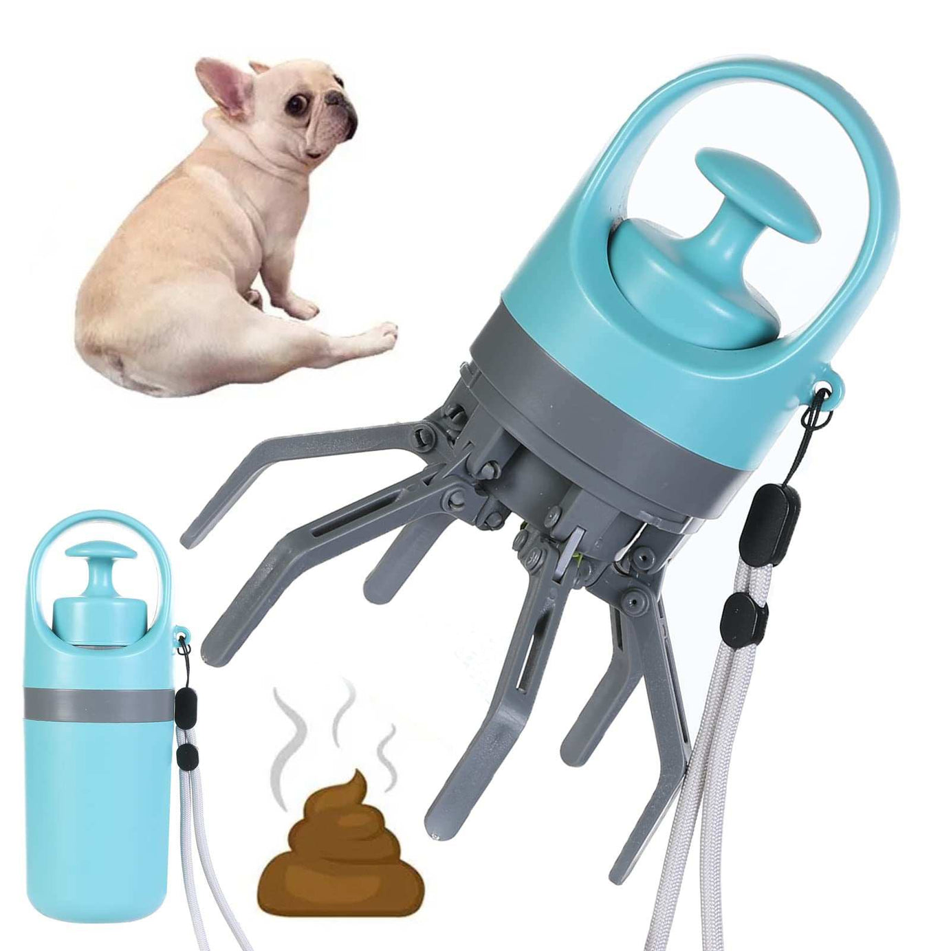 Portable Dog Pooper Scooper - Built-in Bag Dispenser