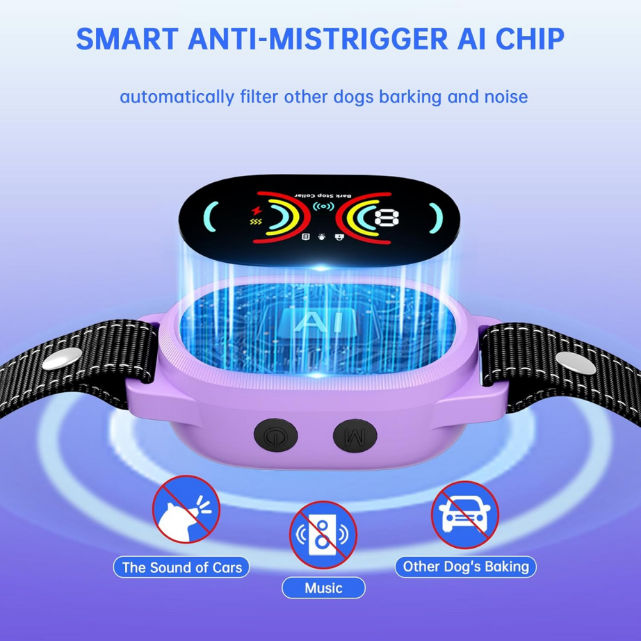 Anti-Bark Dog Collar - AI Automatic Intelligent