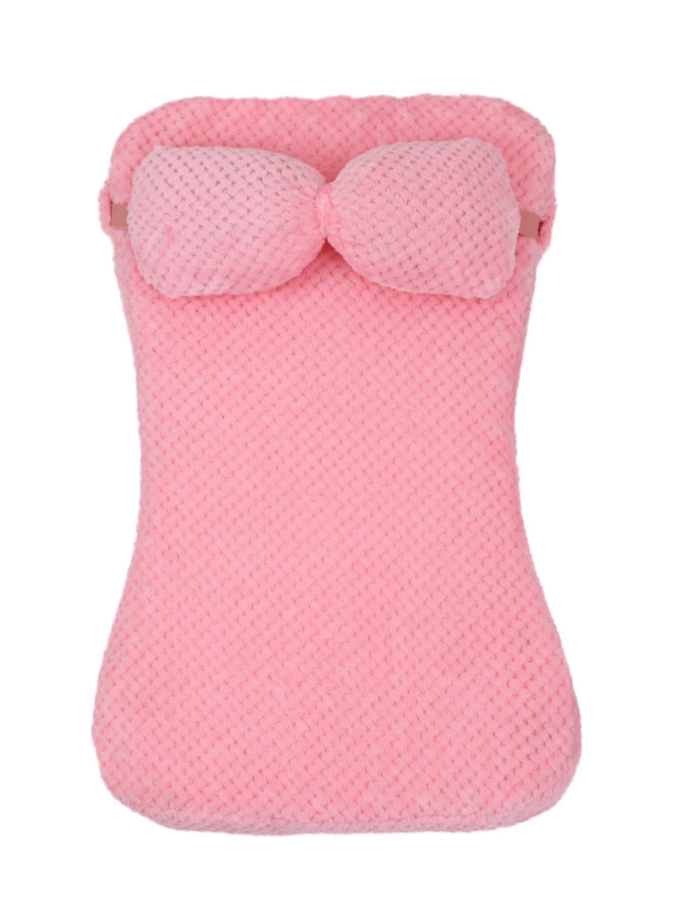 Soft Plush Calming Cushion Pet Bed Mat with Pillow - Fits Dogs Cats