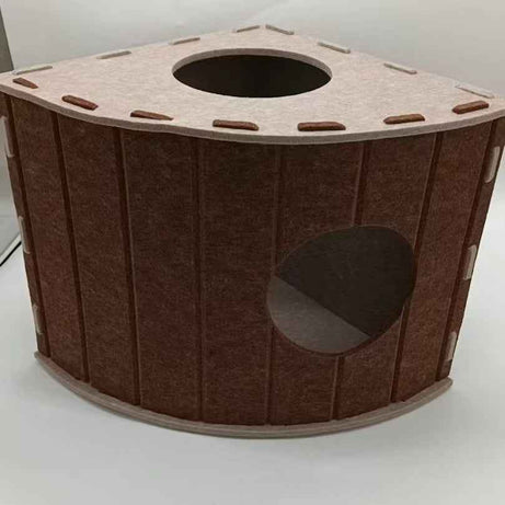 Enclosed Felt Cat House & Calming Bed for Multi-Cat Families