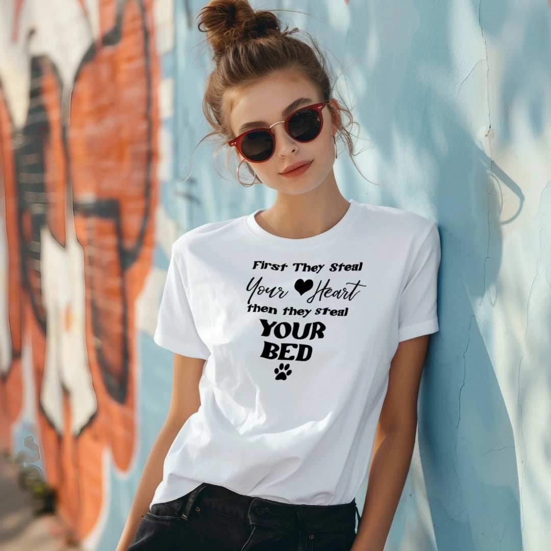 Steel Your Heart Then Bed T-Shirt - Funny Sleep Lover Tee