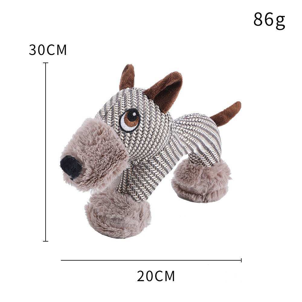 Large Plush Stuffed Animal Interactive Squeaky Dog Chew Toy