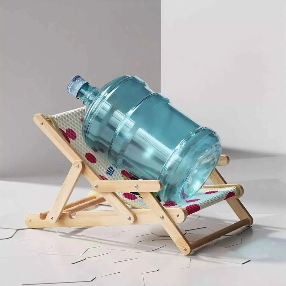 Pet Beach Style Chair - Adjustable Wooden Frame