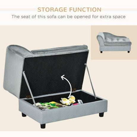 Luxury Small Dog Bed - Hidden Storage