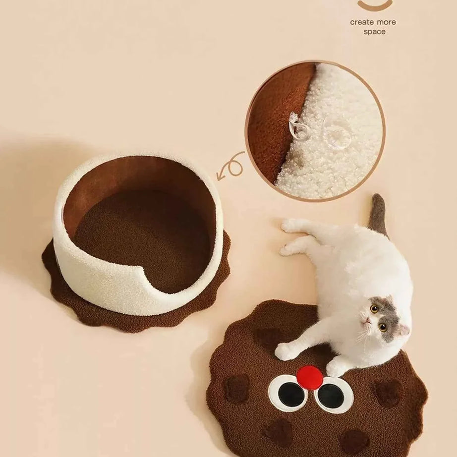 Biscuit Style Pet Nest - Removable Top Section