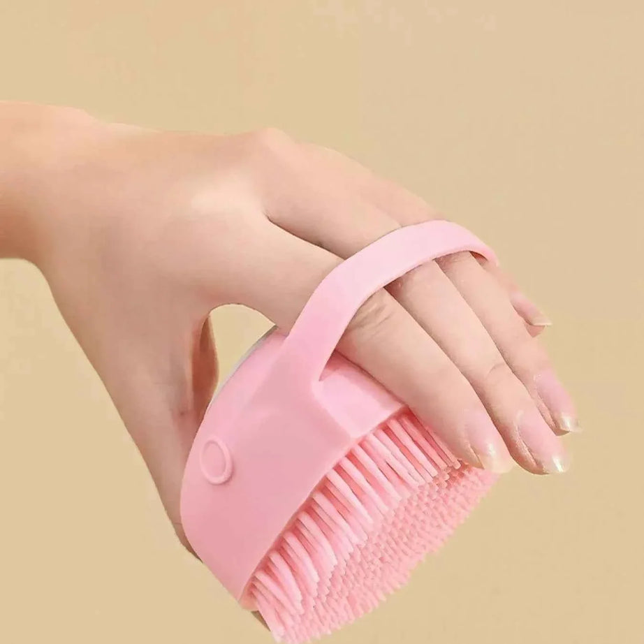 Pet Bath Brush - Cute Cartoon Silicone
