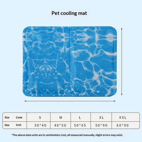 Pet Gel-Sponge Cooling Mat - Happy Paws Chill Out!