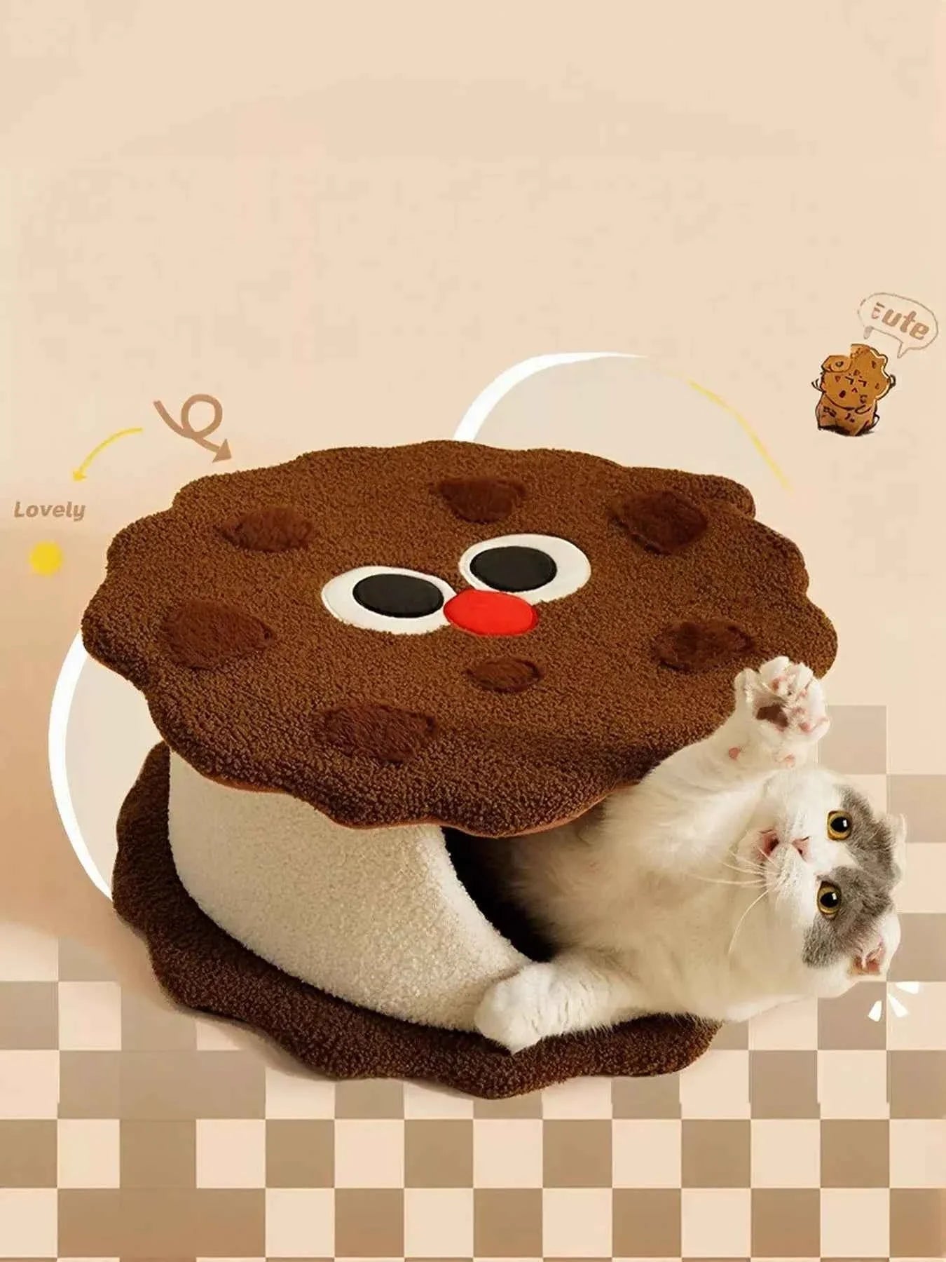 Biscuit Style Pet Nest - Removable Top Section
