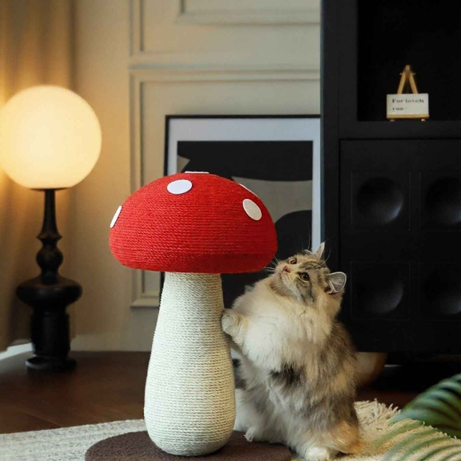 Mushroom-Shaped Cat Scratching Post