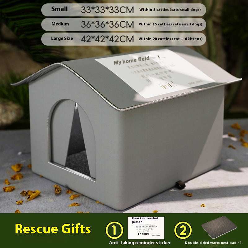 Waterproof Love Stray Cat Nest - Warm Shelter