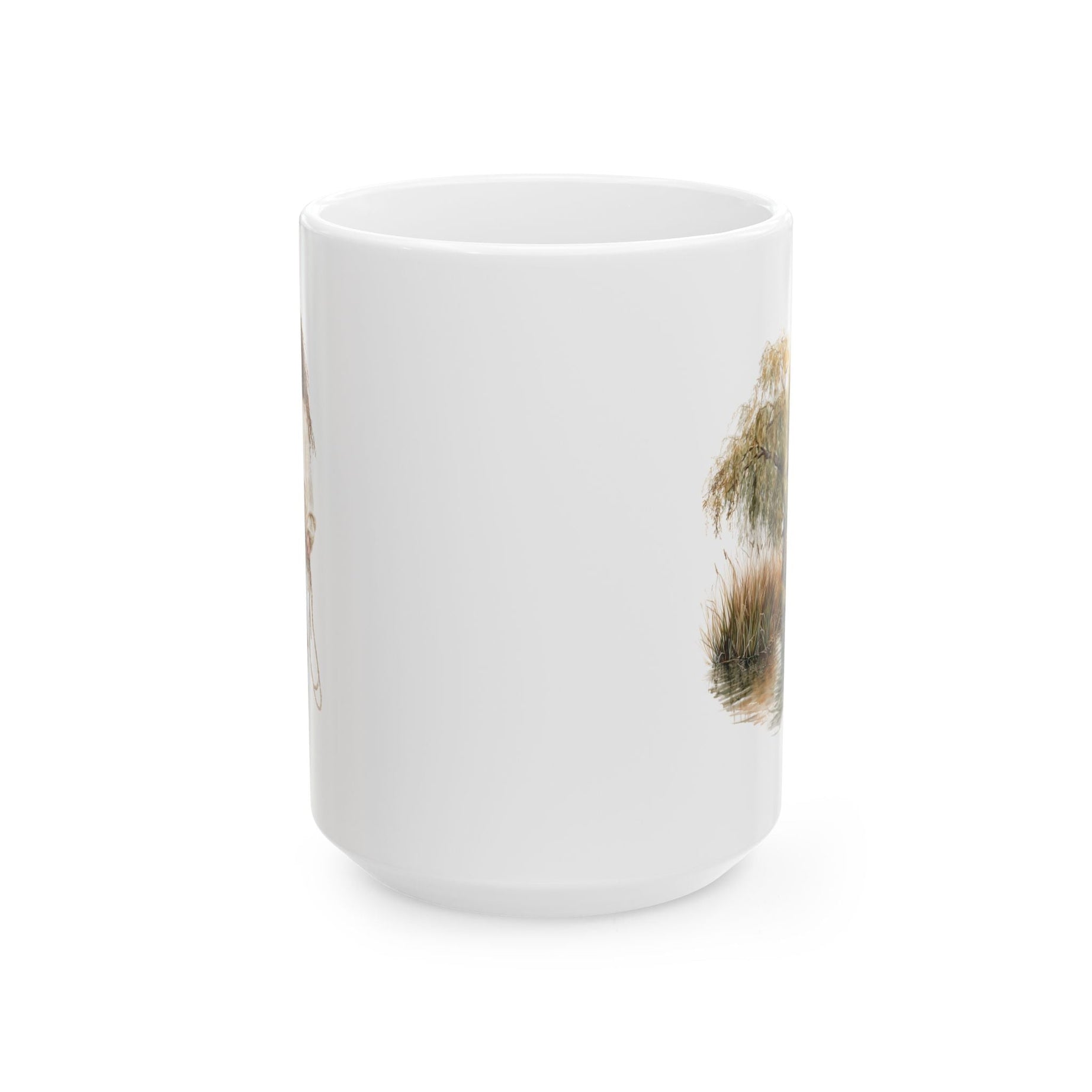 Vintage Country Ceramic Mug - Rustic Animal Coffee Cup