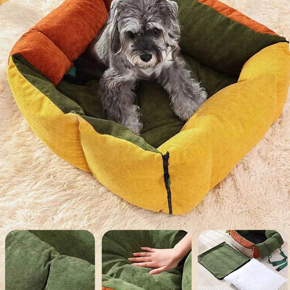 Pet Car Seat Bed - Comfortable & Secure