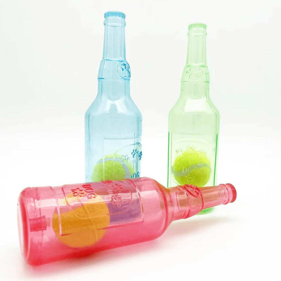 Water Bottle Squeaky Indestructible Dog Toys For Aggressive Chewers