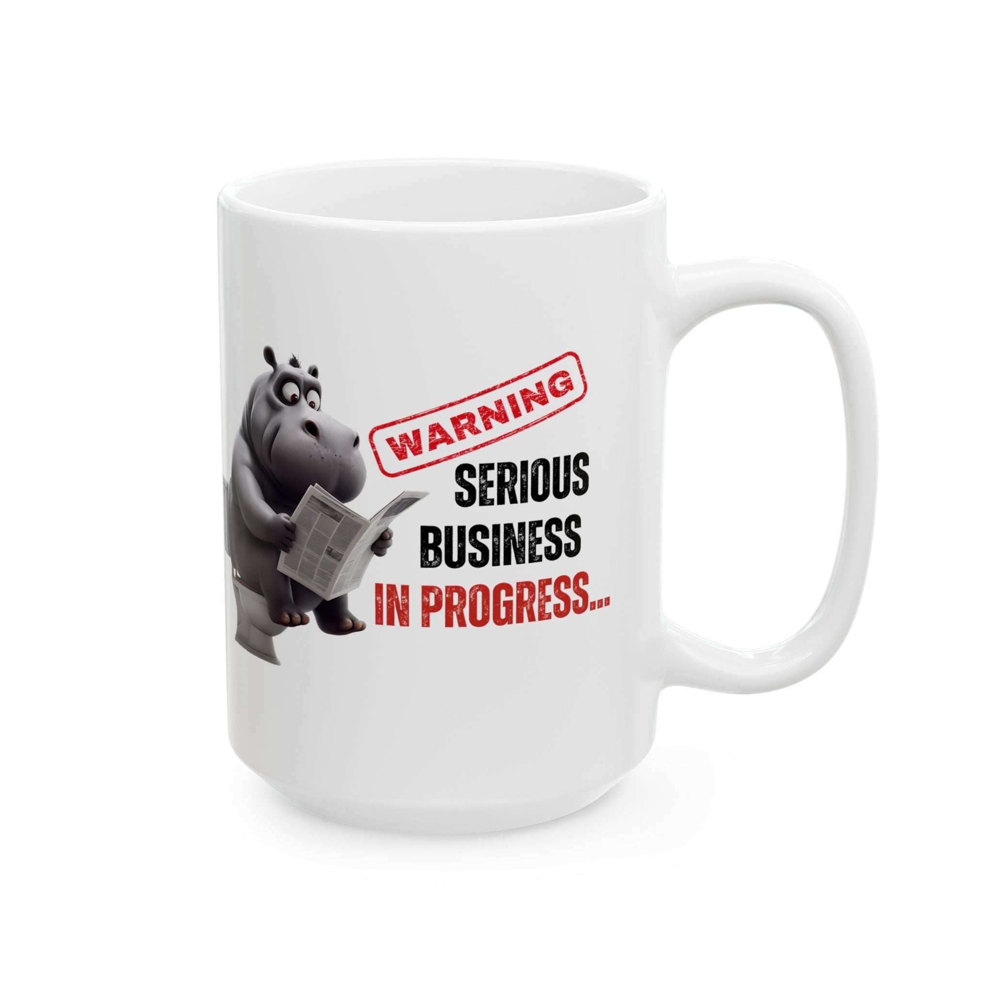 Funny Toilet Humor Ceramic Mug - 11oz & 15oz Coffee Cup for Adults