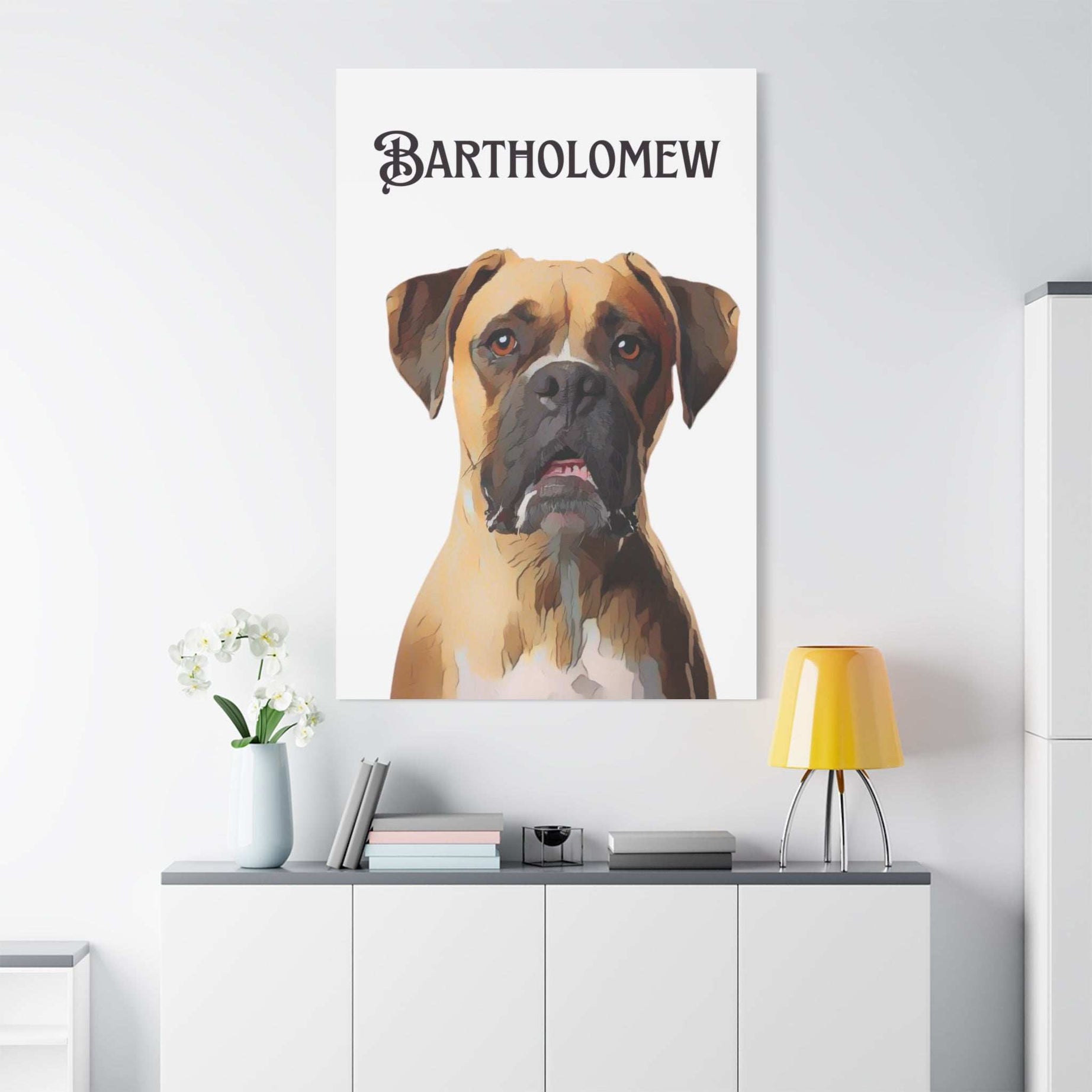 PAW-sonalized White Canvas Print | Upload Photo~Choose size