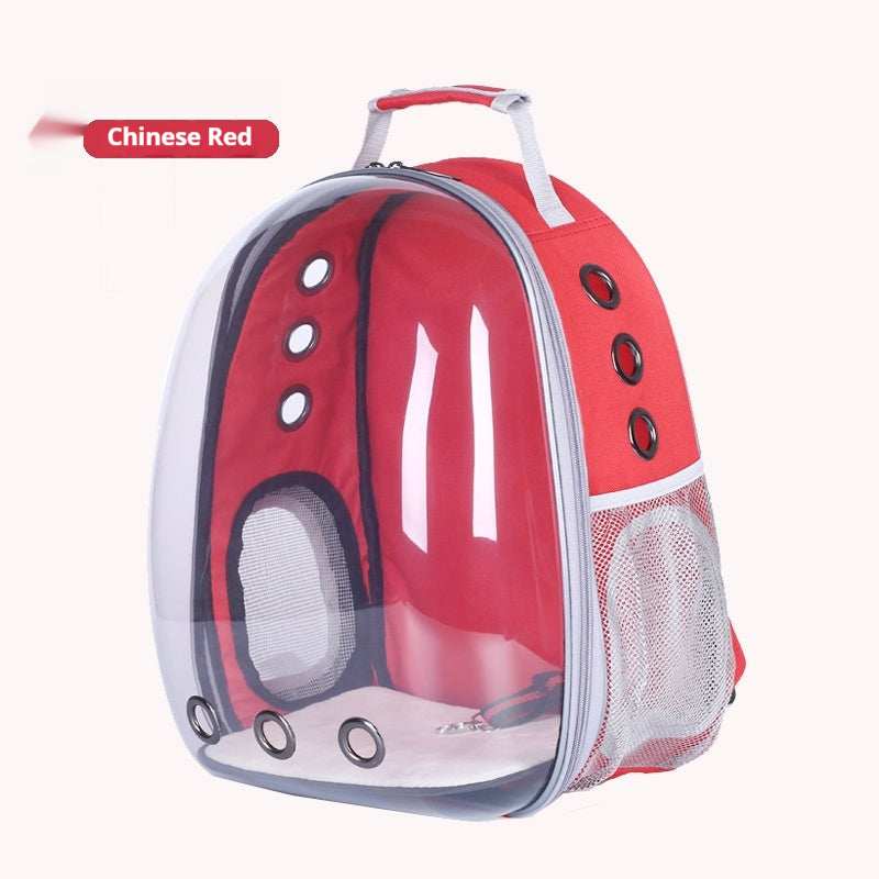 Fashionable Transparent Panoramic Outdoor Four Seasons Universal Pet Backpack