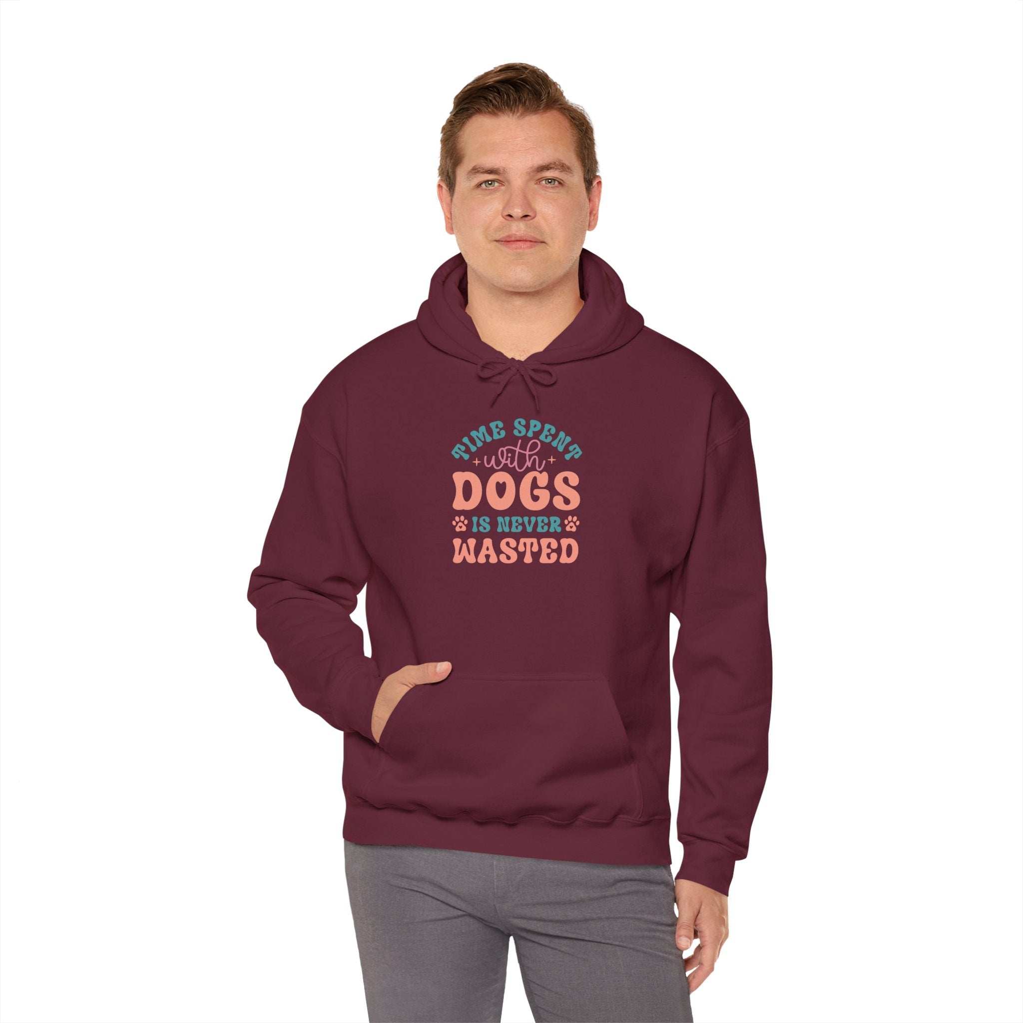 Time Spent with Dogs Hoodie - Perfect for Dog Lovers