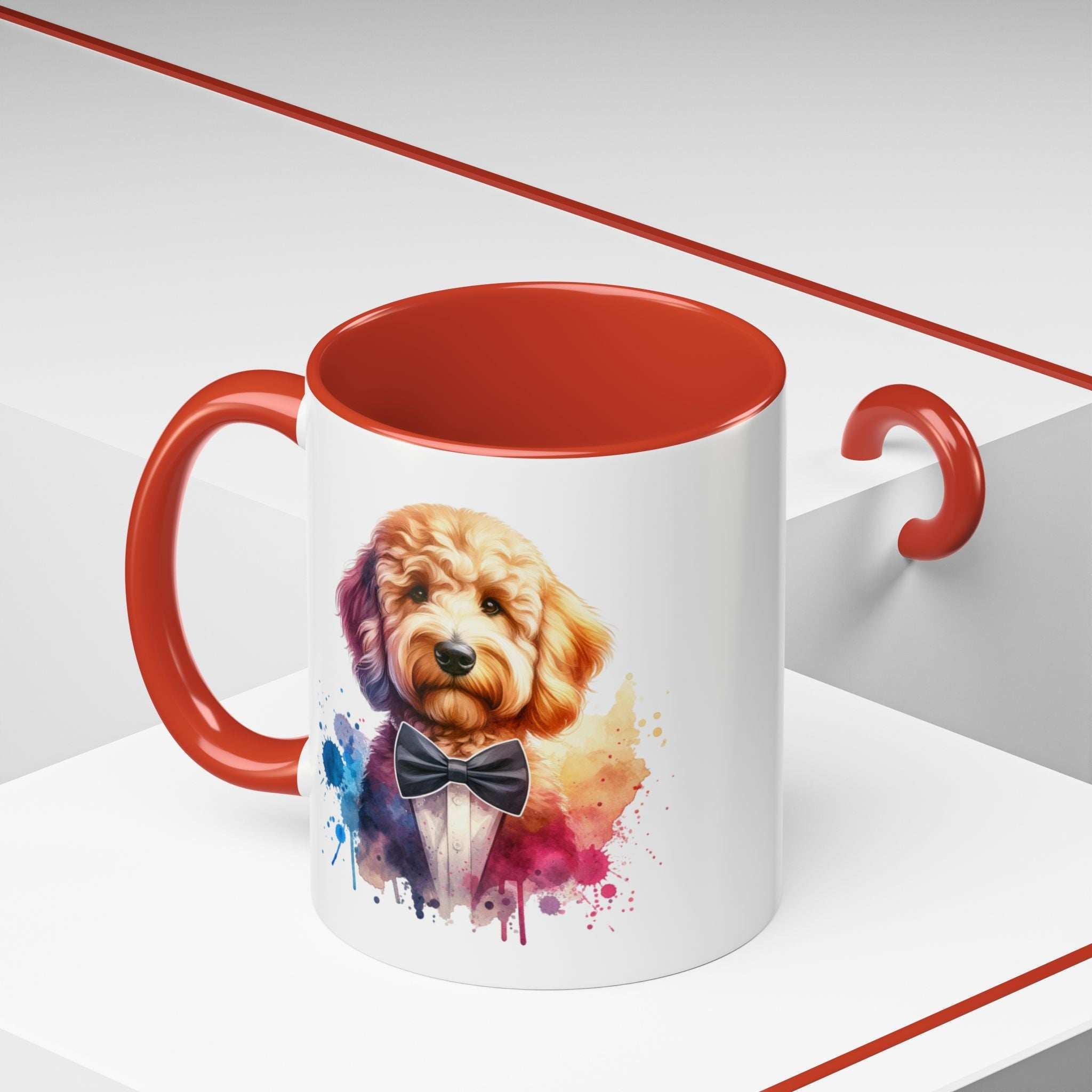 Watercolor Dog Lover Coffee Mug - 11oz & 15oz Accent Mugs for Pet Owners