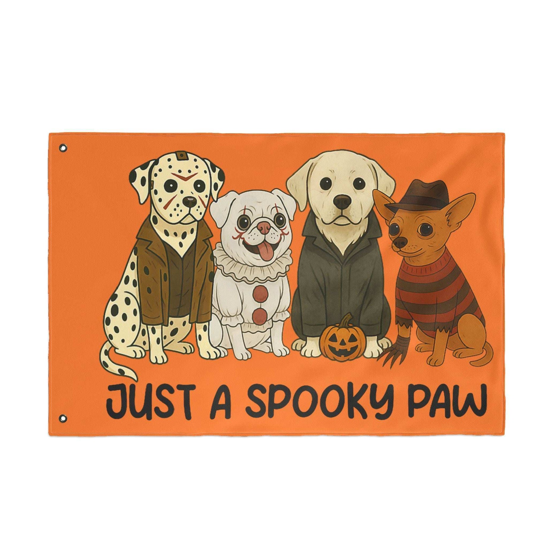 Halloween Dog Garden Flag - Spooky Pet Lover Outdoor Decoration
