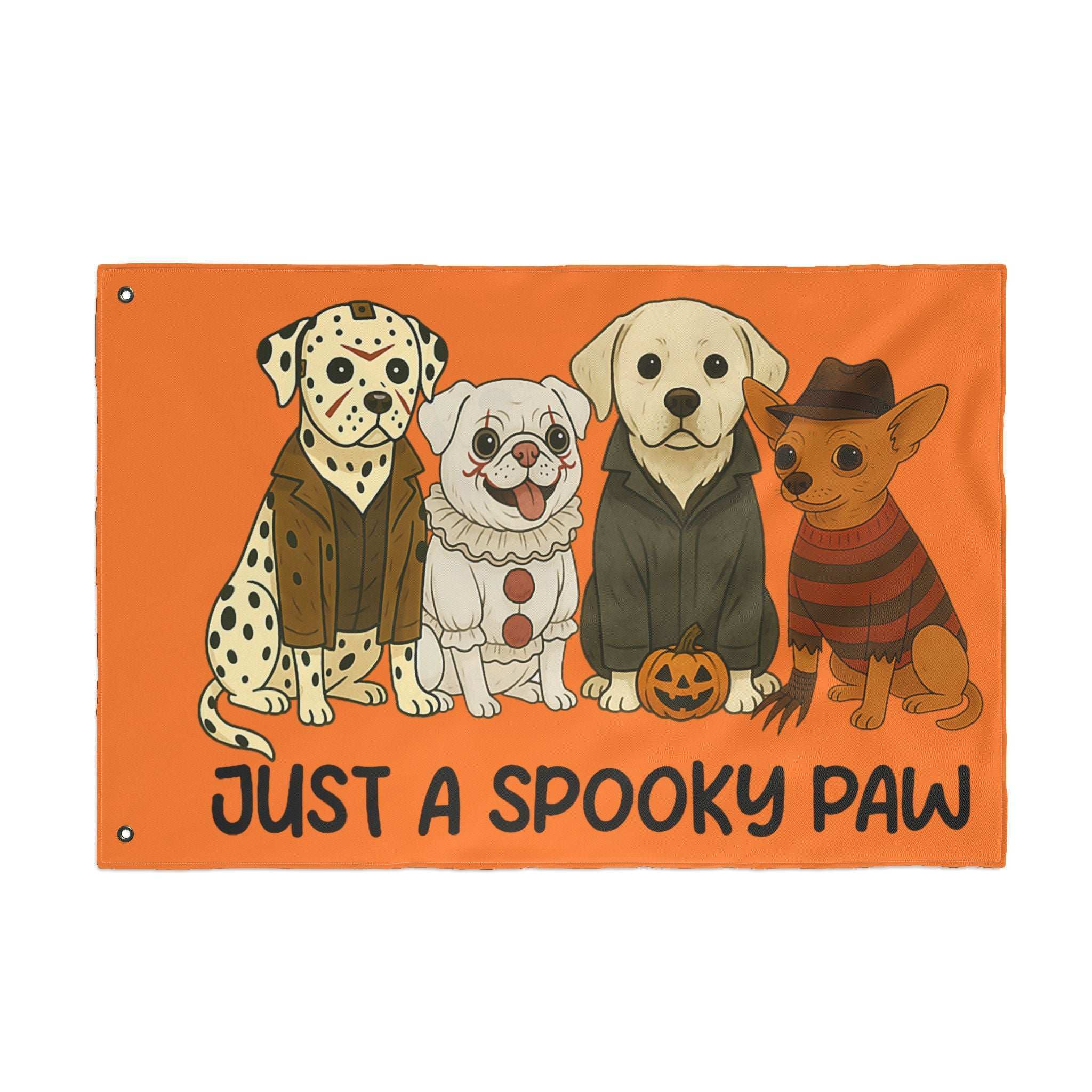 Halloween Dog Garden Flag - Spooky Pet Lover Outdoor Decoration