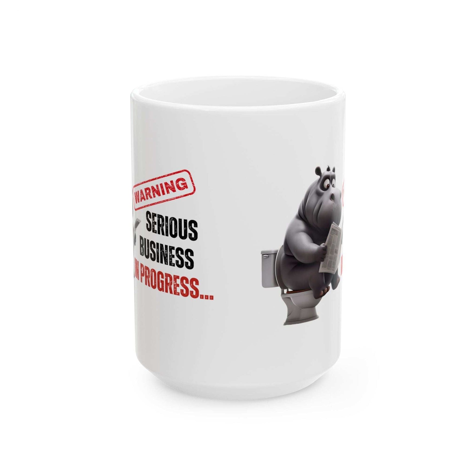 Funny Toilet Humor Ceramic Mug - 11oz & 15oz Coffee Cup for Adults
