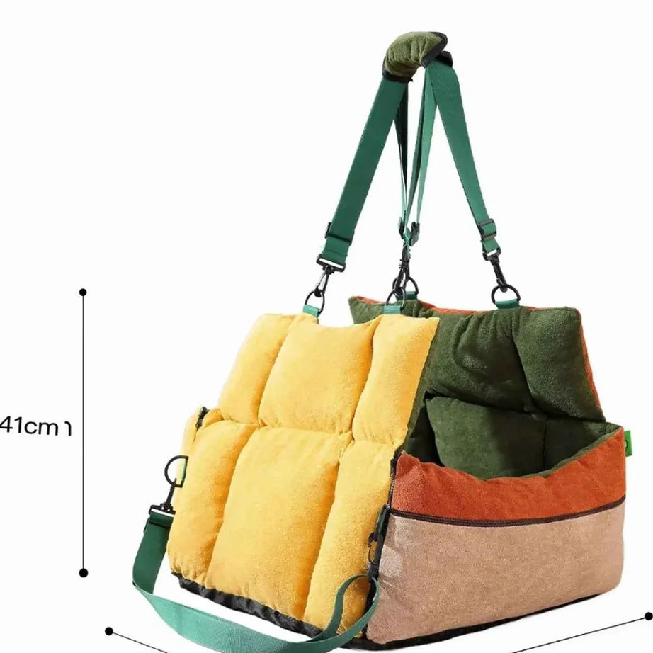 Pet Car Seat Bed - Comfortable & Secure