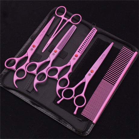 Pet Grooming Scissors Set - Dog Cat Hair Trimming Kit